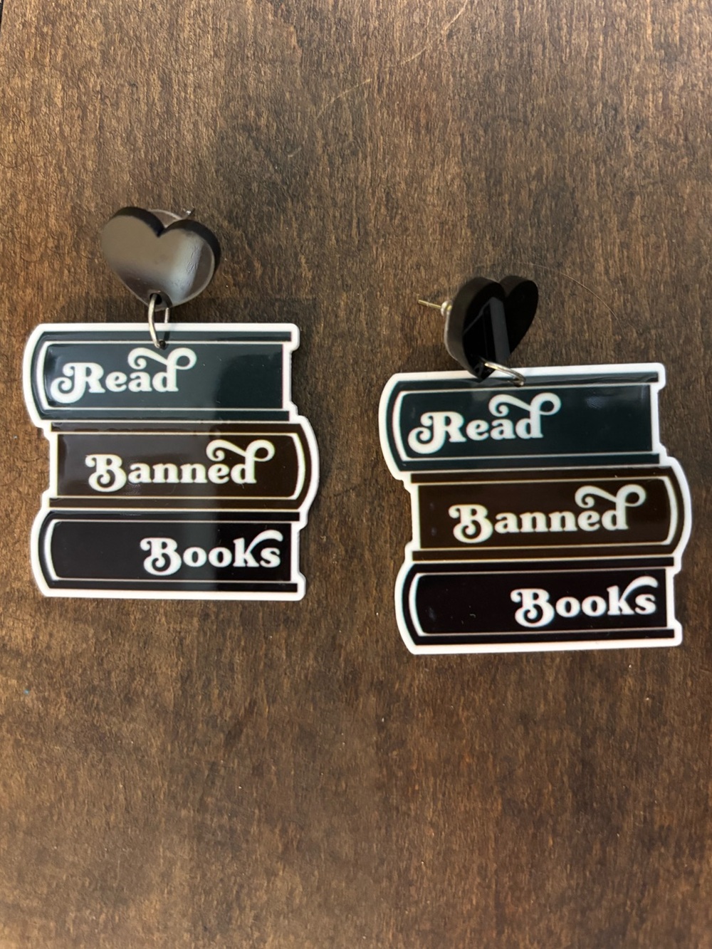 FemmeDeBloom | Read Banned Books | Lightweight Acrylic Earrings | GUC | OS